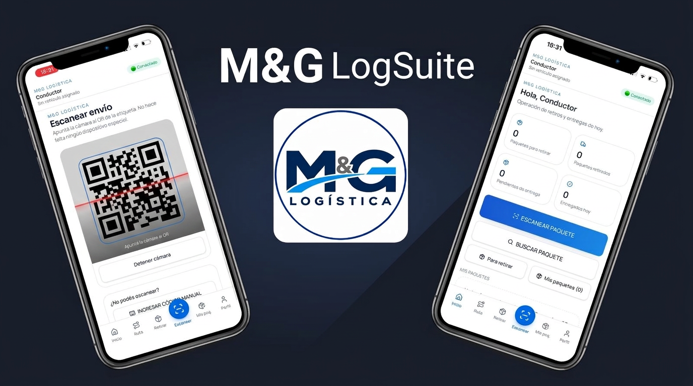 M&G LogSuite — aplicación para conductores y gestión de paquetes